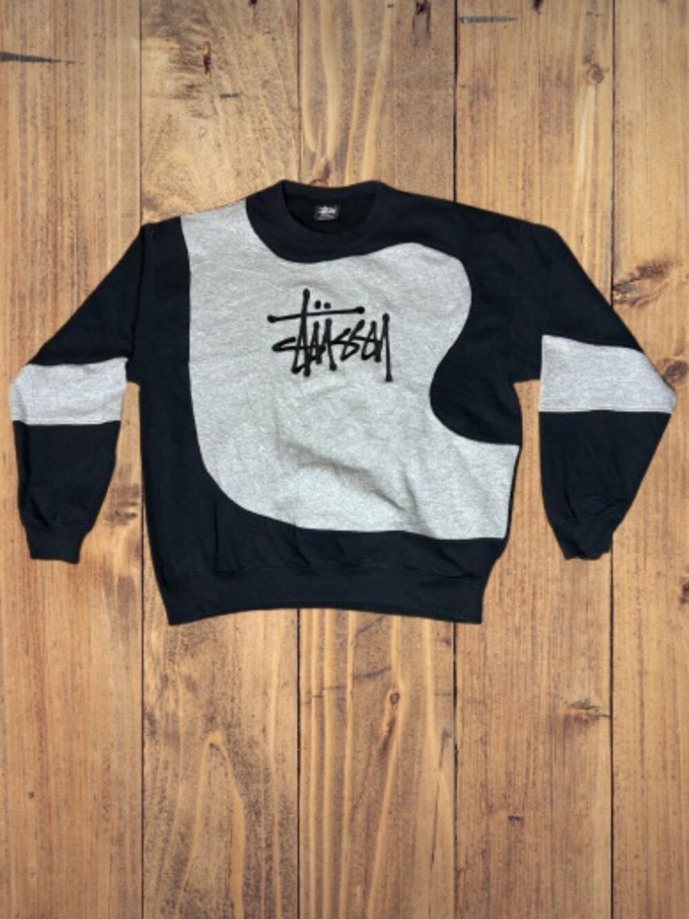 Stussy Vintage Reworked Embroidered Unisex Sweatshirt